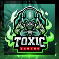Toxic gaming mascot. esport logo design Royalty Free Stock Photo