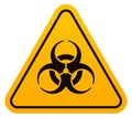 Toxic hazard label. Poisounous risk mark. Safety sign