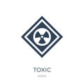 toxic icon in trendy design style. toxic icon isolated on white background. toxic vector icon simple and modern flat symbol for