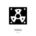 toxic icon in trendy design style. toxic icon isolated on white background. toxic vector icon simple and modern flat symbol for Royalty Free Stock Photo