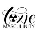 Toxic masculinity. Black calligraphy isolated on black background. Vector illustration for posters, card, t-shirt print