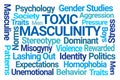 Toxic Masculinity Word Cloud Royalty Free Stock Photo