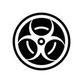 Toxic material icon vector isolated on white background, Toxic m