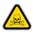 Toxic Material Symbol Sign Isolate On White Background,Vector Illustration EPS.10