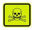 Toxic Material Symbol Sign Isolate On White Background,Vector Illustration EPS.10