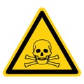 Toxic Material Symbol Sign, Vector Illustration, Isolate On White Background Label .EPS10