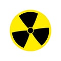 toxic Nuclear sign vector eps10. Radioactive contamination symbol. Radioactive contamination symbol. Vector illustration. Royalty Free Stock Photo
