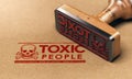 Toxic People or Relationship, Manipulative Person Concept Royalty Free Stock Photo