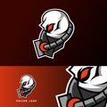 Toxic poison mask sport gaming esport logo template design for squad club team