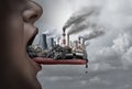 Toxic Pollution Inside The Human Body Royalty Free Stock Photo