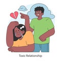 Toxic relationship. Emotional abuse and manipulation. Heartbroken girl