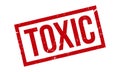 Toxic Rubber Stamp. Red Toxic Rubber Grunge Stamp Seal Vector Illustration Royalty Free Stock Photo