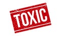 Toxic Rubber Stamp. Red Toxic Rubber Grunge Stamp Seal Vector Illustration Royalty Free Stock Photo