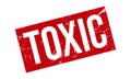 Toxic Rubber Stamp. Red Toxic Rubber Grunge Stamp Seal Vector Illustration Royalty Free Stock Photo