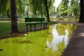 toxic spills in a public park, with the risk of exposure for unsuspecting visitors