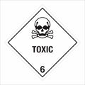 Hazardous HAZMAT Material Label IATA Transportation Toxic