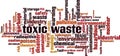Toxic waste word cloud Royalty Free Stock Photo