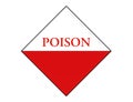 Toxicity label, extremely toxic sign, illustration image