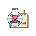 Toxicology color line icon. Pictogram for web page, mobile app