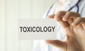 Toxicology on the Document with yellow