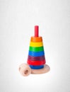 toy or baby pyramid toy on a background.