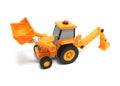 Toy backhoe Royalty Free Stock Photo