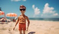 Toy Beach Vacation Person Plastic Retro Figure Man