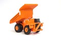 Toy big orange dump truck