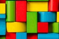 Toy Blocks Background, Children Building Bricks