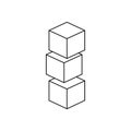 toy blocks icon vector