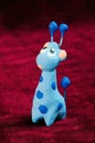 Toy blue giraffe