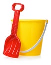 Toy Bucket And Scoop Royalty Free Stock Photo