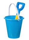 Toy bucket and spade Royalty Free Stock Photo