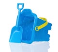 Toy bucket and spade Royalty Free Stock Photo