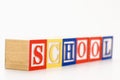 Toy building blocks. Royalty Free Stock Photo