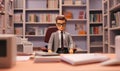 Toy Business Person Plastic Retro Figure Man