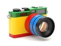 toy camera isolated on white background Royalty Free Stock Photo