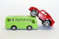 Toy car and buss Royalty Free Stock Photo