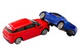 Toy car crashed Royalty Free Stock Photo