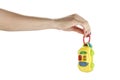 Toy car in female hand Royalty Free Stock Photo