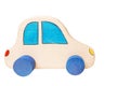 toy car isolated on white, as childhood and transport concept Royalty Free Stock Photo