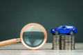 Check the Finance for buying car Royalty Free Stock Photo