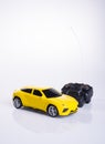 toy car or radio control car on background. Royalty Free Stock Photo