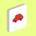 Toy Car computer symbol Royalty Free Stock Photo