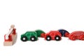 Toy car traffic jam Royalty Free Stock Photo