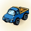 Toy car. Vector drawing Royalty Free Stock Photo