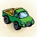 Toy car. Vector drawing Royalty Free Stock Photo