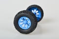 Toy car wheel isolated on a white background Royalty Free Stock Photo
