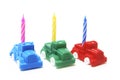 Toy Cars with Birthday Candle