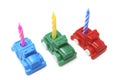 Toy Cars with Birthday Candle